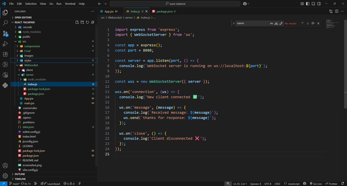 Anu_224's tweet image. Explored WebSockets today — set up a small server with Express + ws and tested it using Hoppscotch. Really cool to see real-time messages flowing instantly 👌

#WebDev #NodeJS #WebSockets