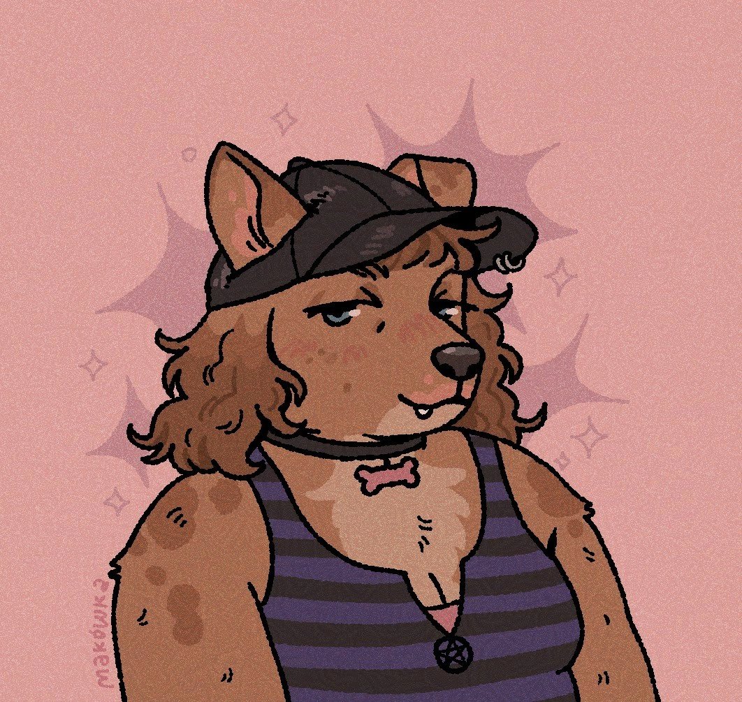 i drew my girlfriend's dogsona when we were at a picnic because her outfit looked cute