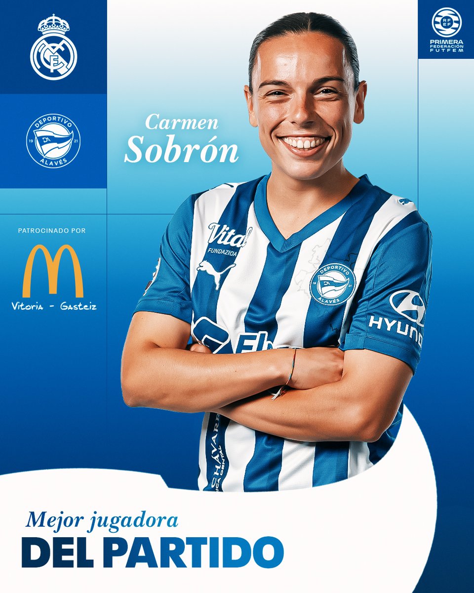 🌟 ¡La mejor albiazul del #RealMadridBAlavés! 🌟

𝕓𝕪 𝕄𝕔𝔻𝕠𝕟𝕒𝕝𝕕'𝕤 𝕍𝕚𝕥𝕠𝕣𝕚𝕒-𝔾𝕒𝕤𝕥𝕖𝕚𝕫 🍔

¡Enhorabuena, <a href="/carmensobron/">©️</a>!

#GoazenGloriosas ⚪️🔵