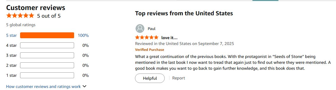 Another great review for Seeds of Stone - thank you, Paul!🙏📚
🏴‍☠️🦜🌴⚓️🌺🐚🐠🥥
And many thanks to all readers of #naturistfiction and supporters of #naturism. ☀️🌊