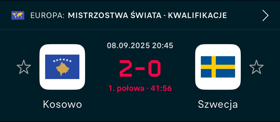 Szwedzi z duetem napastników, którzy tego lata zmienili kluby, kosztując ponad 120 milionów euro, bezradni w meczu z Kosowem.