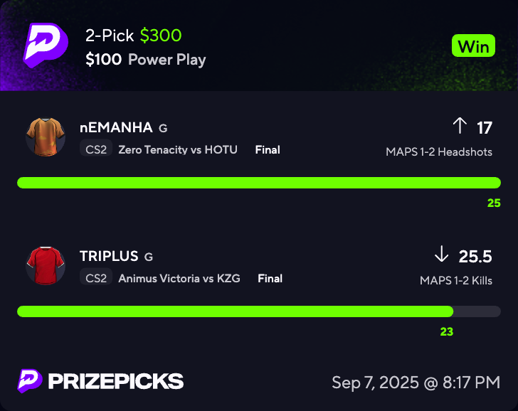 nihugly's tweet photo. BANG cash the free play like + repost + join the discord for another one tonight #Cash #wetball #PrizePicks #cs2 #whypicks https://t.co/XHwhTB6nuf