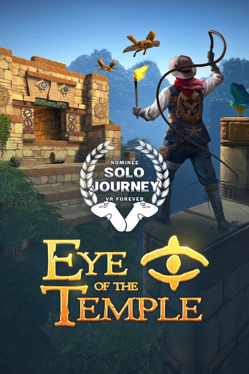Eye of the Temple is one of five nominees for the ‘Solo Journey’ (best single player game) category in the inaugural #VRForever awards on Sep. 18!

The VR Forever Steam event runs Sep. 18-23 with over 130 participating games, including new releases, demos and announcements.