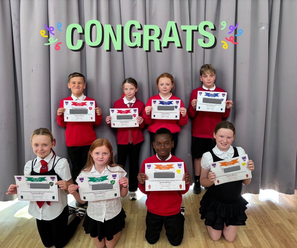 AntoninePrimary's tweet image. 🟢🔴🔵🟡 After campaigning, posters and speeches we had our House Elections last Friday.  🗳️Well done to all candidates and we are delighted to introduce our newly elected Captains and Vice Captains for Session: 2025-26. 🟡🔵🔴🟢#PupilVoice #PupilLeadership #RRS