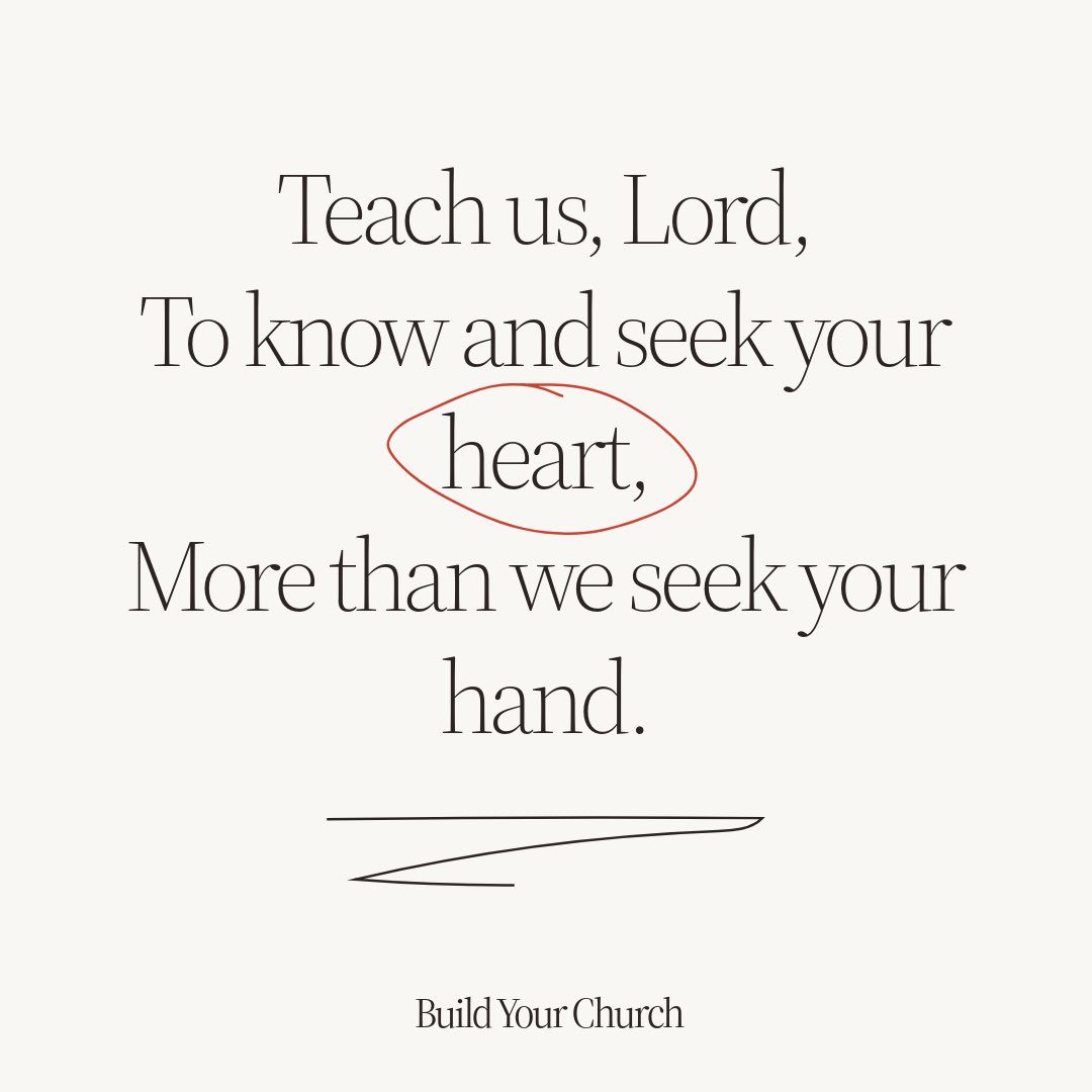 Add this to your prayer; teach us to know and seek your heart more than we seek your hand.

When we seek the heart of God, He reveals things to us, things become clear to us, we grow in love and fellowship with the Father.