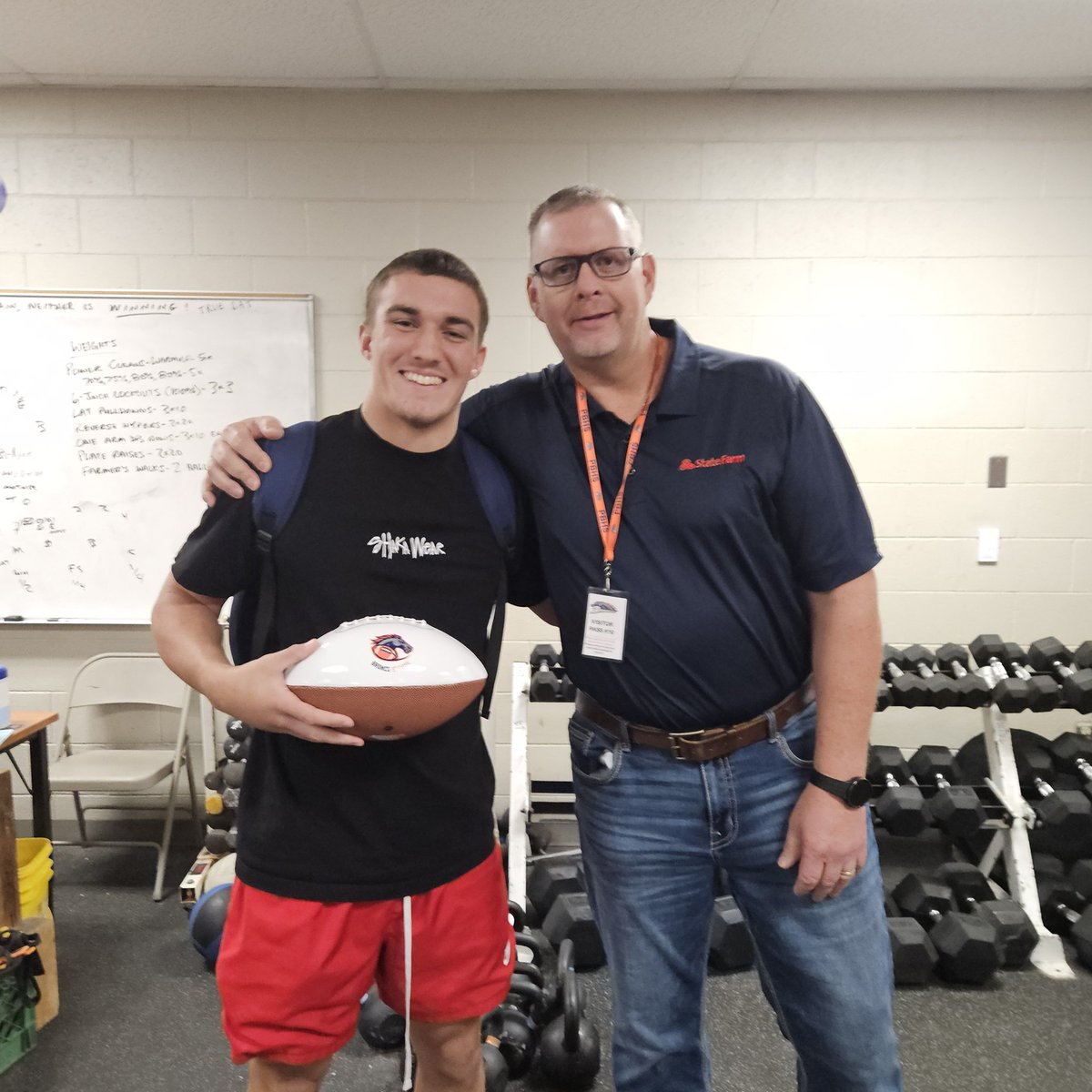 Poston Butte Bronco Football (@pbhs_fb) on Twitter photo <a href="/Easton_filetti/">Easton Filetti</a> presented with the game ball for his performance against Northwest Christian. He rushed for 110 yards & 1 TD, led the team with 10 tackles, & added a sack. Thank you to Steve Johnson of State Farm for sponsoring the game ball for our home games! <a href="/Easton_filetti/">Easton Filetti</a> presented with the game ball for his performance against Northwest Christian. He rushed for 110 yards & 1 TD, led the team with 10 tackles, & added a sack. Thank you to Steve Johnson of State Farm for sponsoring the game ball for our home games!