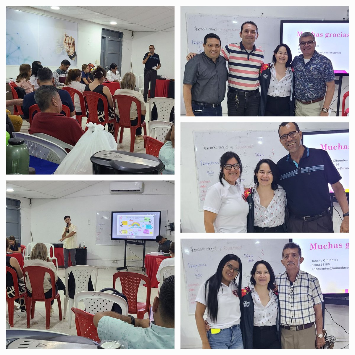JohanaCifuente5's tweet photo. Hace un par de semanas tuve la alegría de encontrarme con tutoras (es) y rectoras y (es) de EE #PTAFI del sur y el centro del Cesar. Construimos ideas e ideales sobre la #Resignificacióndeltiempoescolar, un gran escenario para seguir consolidando la apuesta de #Formaciónintegral https://t.co/p8XHY5yuZy