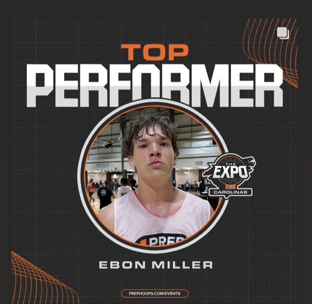 6’7 F Ebon Miller (St. James HS - Class of 28)
listed as one of the “Top Performer” at the <a href="/PrepHoopsSC/">Prep Hoops South Carolina</a> Expo in Rock Hill. Keep working. 

<a href="/EbonMillerstj/">Ebon Miller</a> 

#ThePrideWay #Forever45