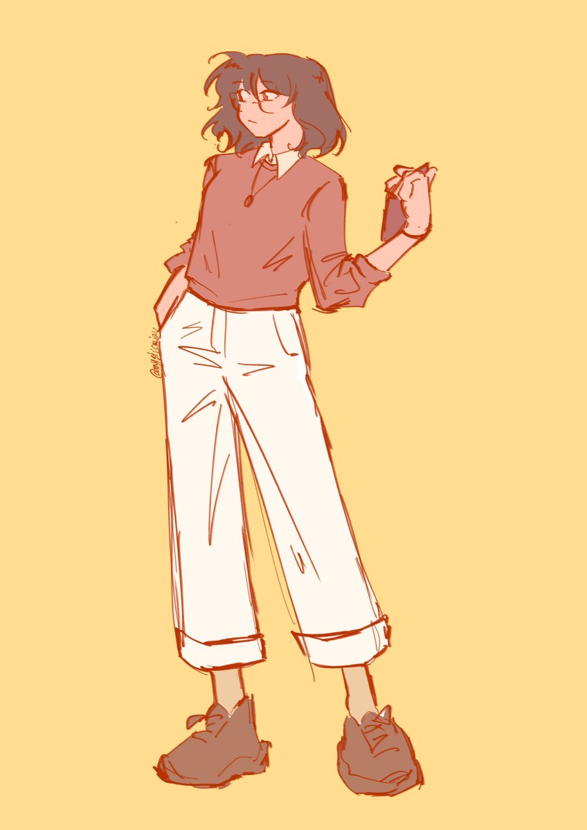 mysticbeanv's tweet photo. ootd doodle https://t.co/CbRcBBWKev