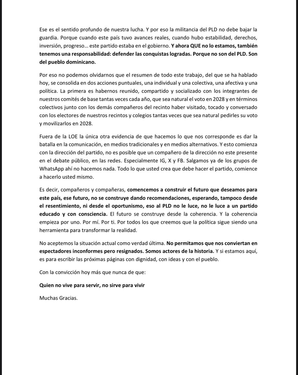 Hoy tuve la dicha de leer el interesante y motivador discurso, titulado “Por la dignidad del pueblo”, de nuestro SG <a href="/JohnnyPujols/">Johnny Pujols</a>, es una poderosa invitación a la reflexión crítica, al rescate de la memoria histórica y a la defensa del pensamiento libre como herramientas