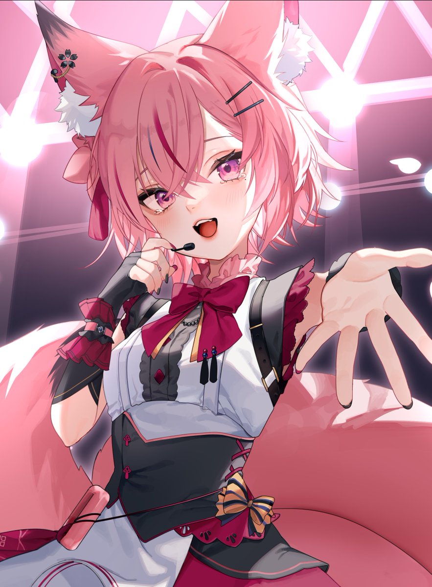 i_n_m_r_s_k_y's tweet photo. おはよう皆の衆～！　#おはようVtuber️ 

今日は定期歌枠の日.ᐟ.ᐟ
夜は待機所に集合、ね🌸 https://t.co/tJc9f4rntU