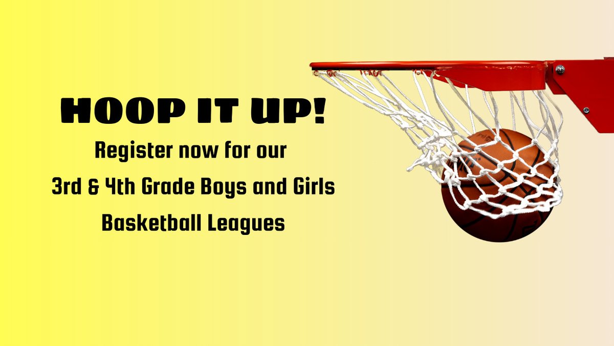 Registration has opened for our boys and girls 3rd &amp; 4th Grade 🏀 leagues.  Visit wahooparksandrec.com for for info and details.  Registration deadline is October 1st!