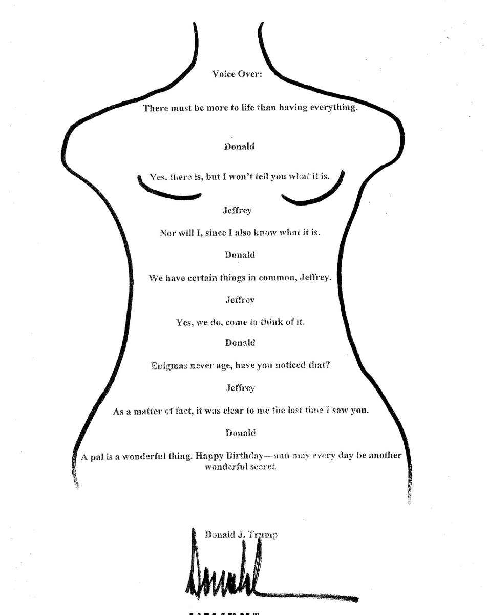 Today, the current occupant of the White House went to the Museum of the Bible and made remarks dismissing the idea of domestic violence and justifying it.   Why would he say something so truly asinine and crazy?

Here is the EPSTEIN note.  He lied only weeks ago about this.