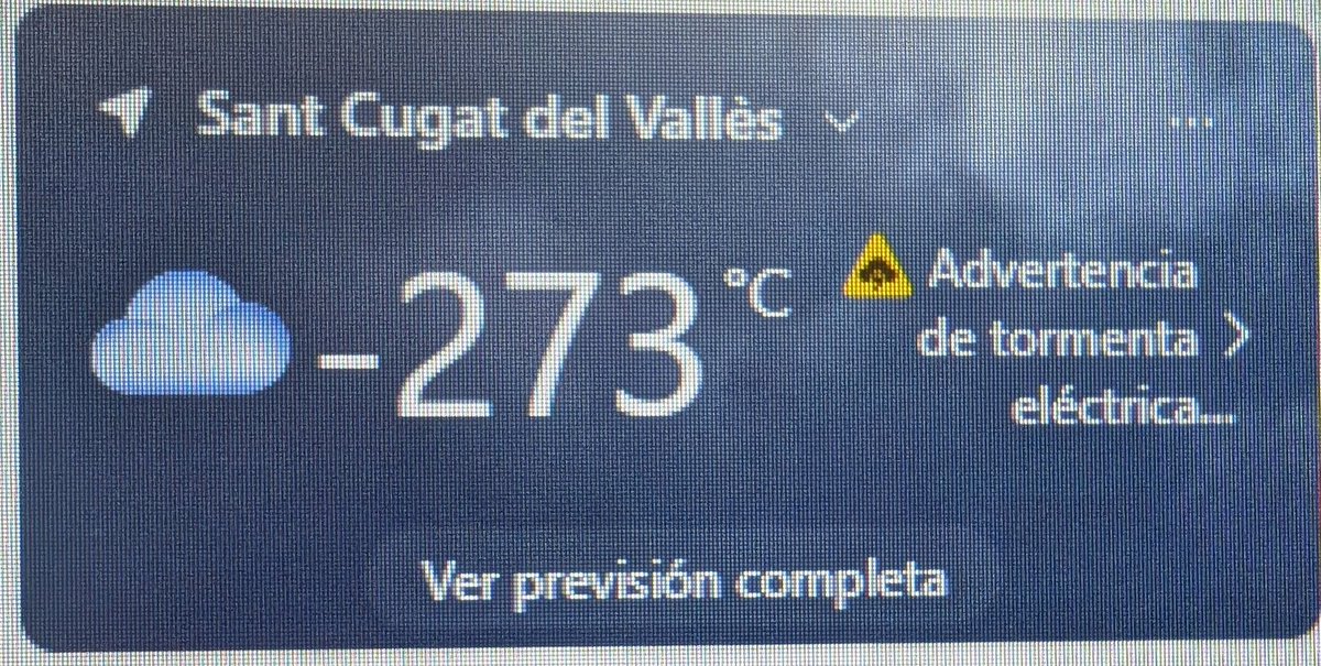 Avui cardava molt fred a Sant Cugat