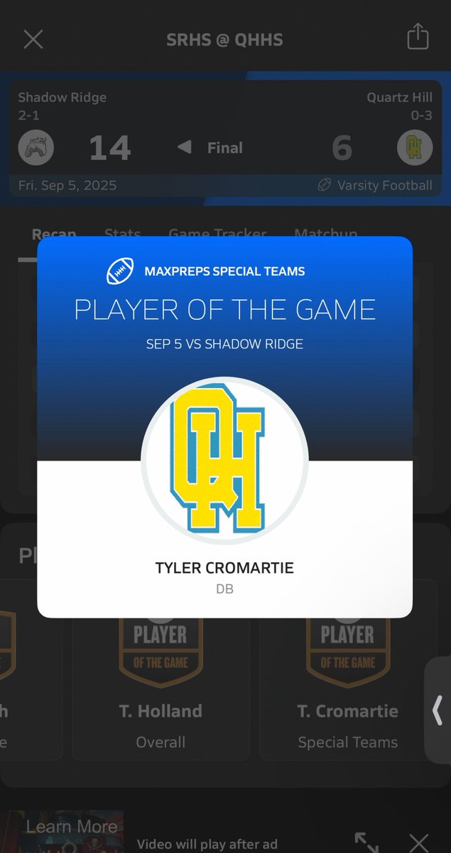 Sooooo proud of this kid!!! <a href="/5starcromartie/">5starr.cromartie</a>  SOLO (3) ASST (1) TT (4) PD (1) FF (1)  hard loss in the last 3 mins of the game 14-8 to Shadow Ridge!  #4 that’s my kid