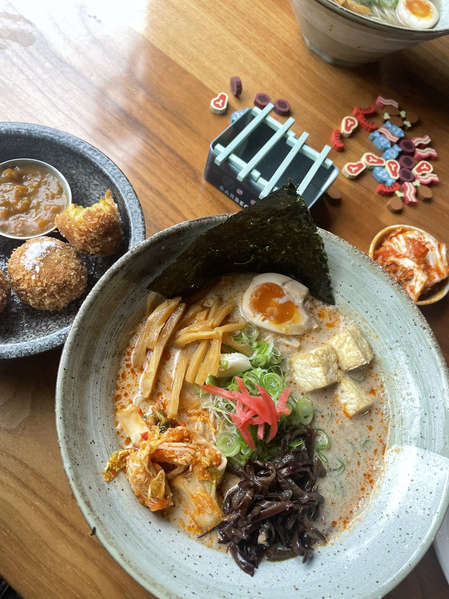 miso chilli ramen w tofu 🍜