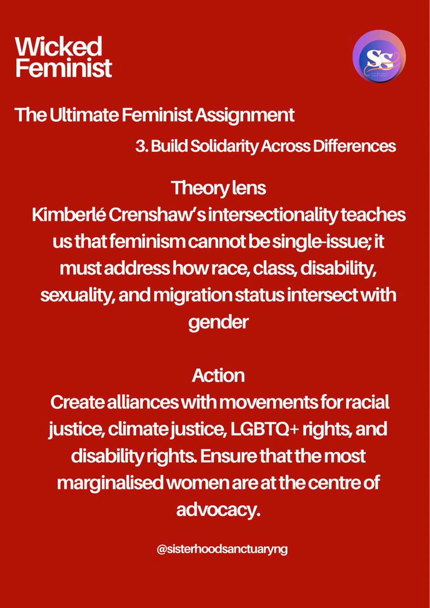 TikTok Caption:

*Feminism must work for every woman, not just some. From race to sexuality, let’s make space for all voices and fight for justice that sees us fully.*  
 #Intersectionality #KimberleCrenshaw #FeministTikTok #JusticeIsForEveryone #SolidarityNotSilence