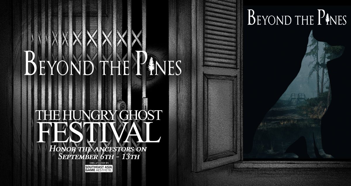 MortalDogStudio's tweet photo. Very excited to announce #BeyondThePines is participating in #HungryGhostFestival2025 with @SEAGamethetic

Wishlist Beyond The Pines and check out the fest, September 6–13 on @Steam https://t.co/ek2wbxoCeX