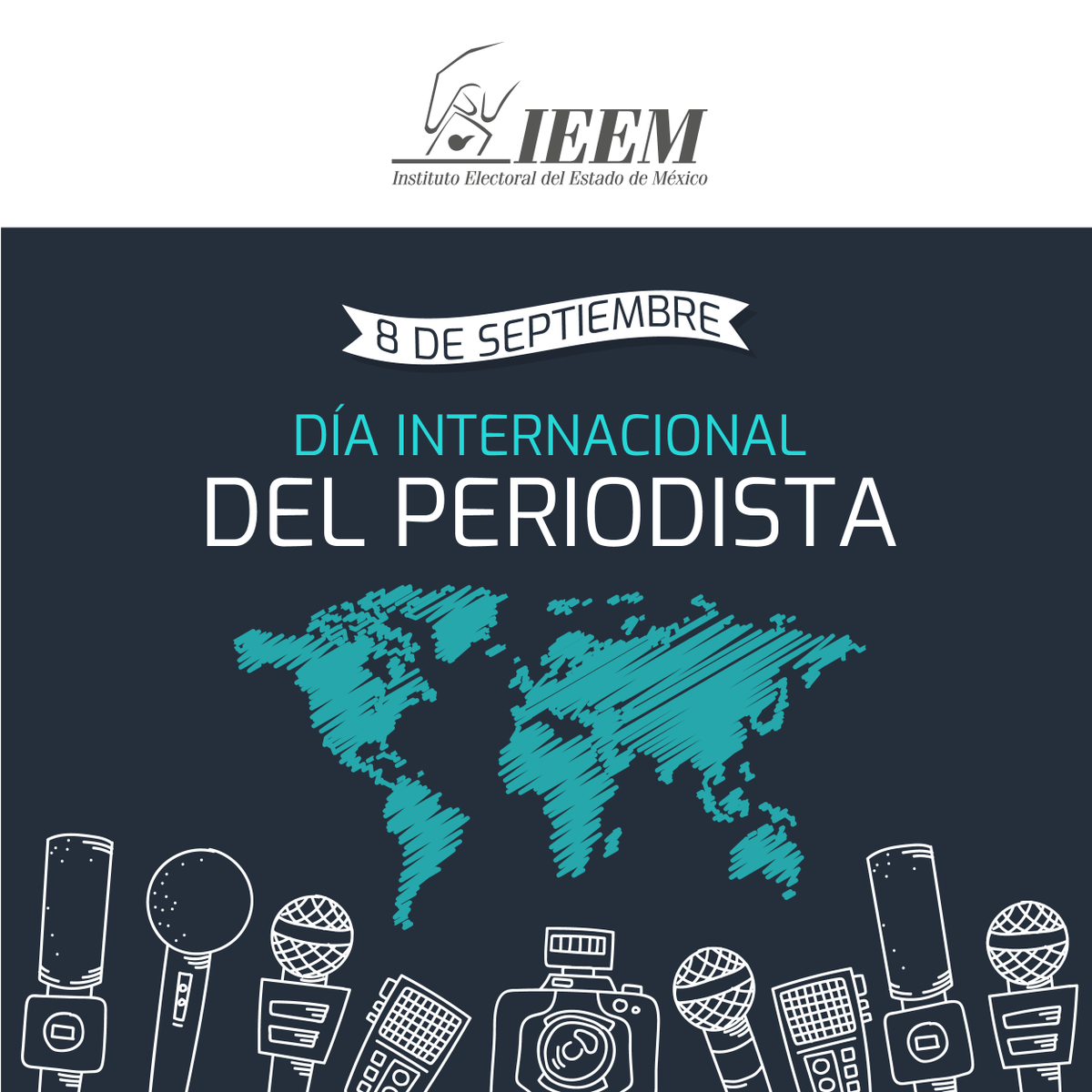 📰 En el IEEM reconocemos y celebramos a las y los periodistas, quienes con su labor, contribuyen al fortalecimiento de la democracia y al derecho a la información.
