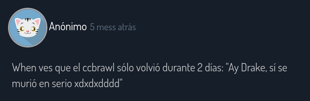 ccbrawl's tweet image. déjenme 💔