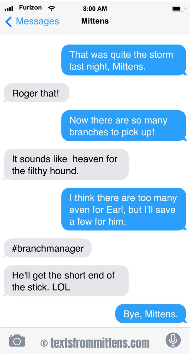 Texts from Mittens:  Branch                       
Order books and calendars anywhere you buy them! (also, there's a link in bio) Texts from Mittens, copyright 2013-2025  #textsfrommittens