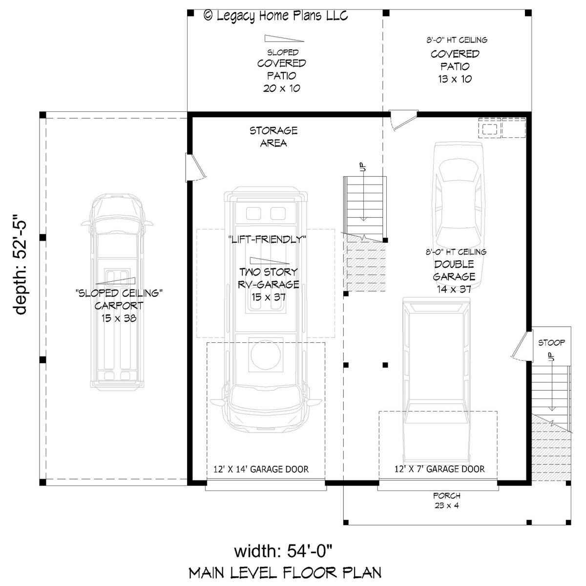 LegacyHomePlans's tweet image. Meet the Sky Ranch RV-G-ADU plan! 🏡 784 sq. ft., 2 beds, 1 bath, vaulted living + balcony ✨ Garage with RV storage &amp;amp; carport below 🚐

#ADUDesign #HousePlans #DreamHome #SkyRanch