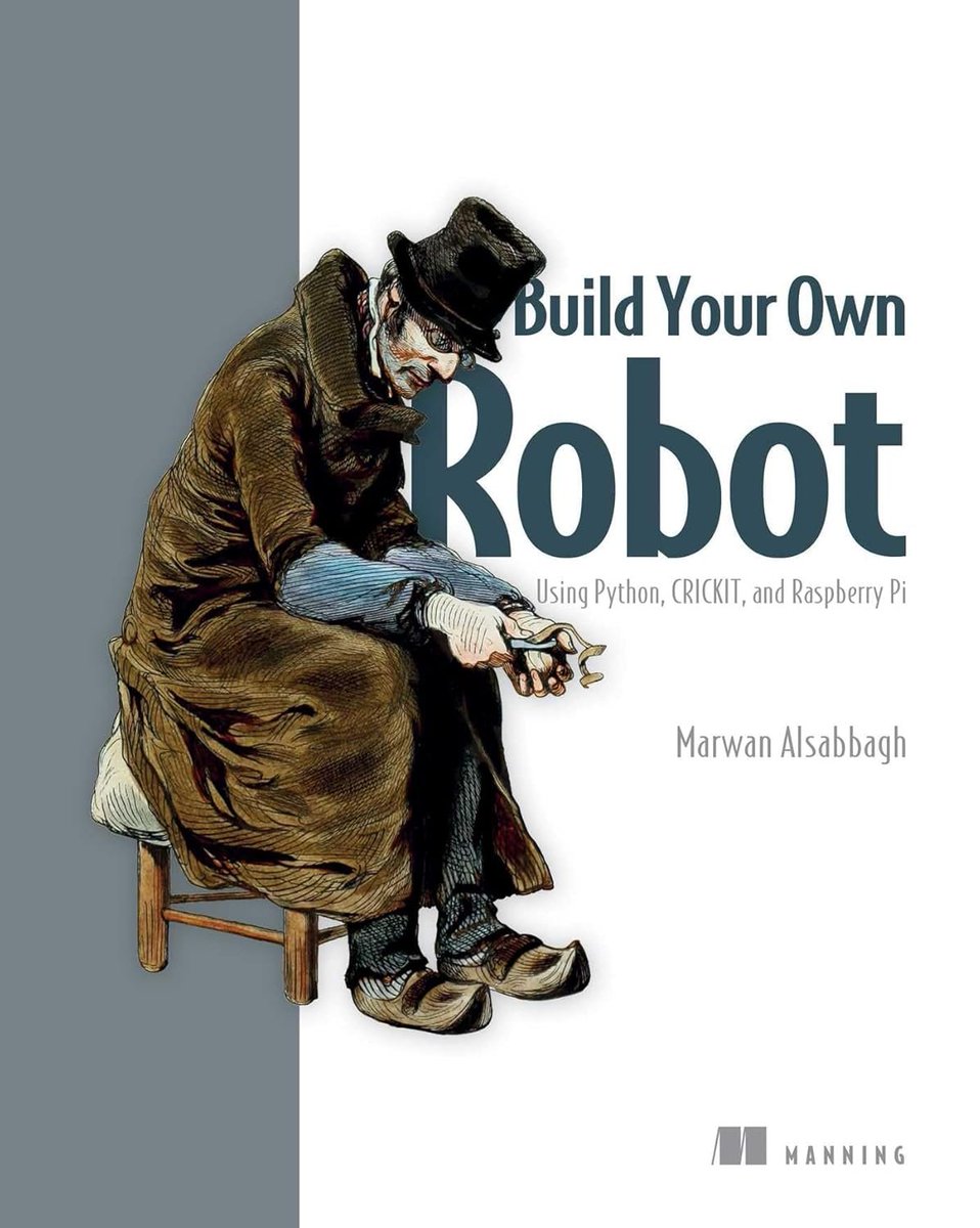 build a robot from scratch with just python and a raspberry pi 

> this book shows you how to bring code to life using CRICKIT and Pi hardware. 
> perfect for beginners, hobbyists, and anyone who wants to turn curiosity into working robots