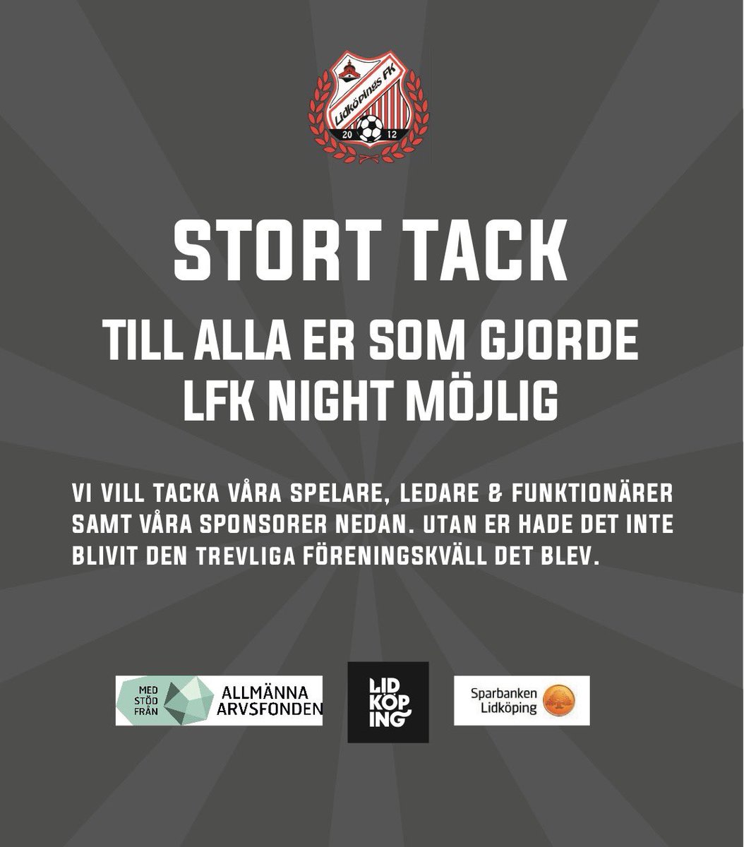 Två veckor har gått sedan vår föreningskväll gick av stapeln - 💥 LFK-Night 2025💥 -