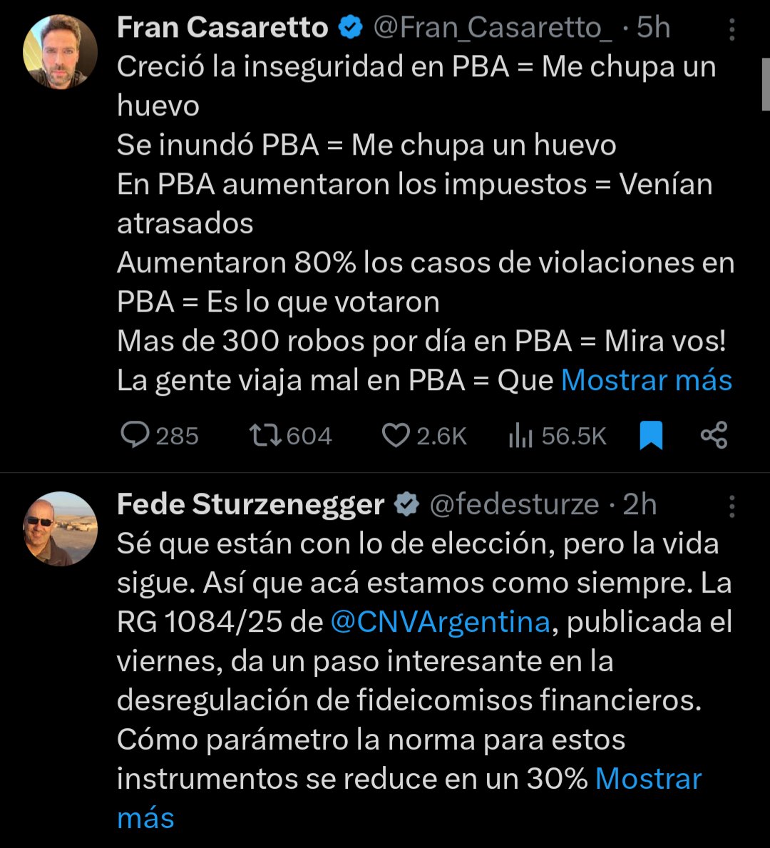 brunodij's tweet image. - Casaretto: Son todos unos #@$!!!
- Sturze (que va por su tercera destrucción nacional): Jaja, que se yo, estoy re loco, mirate ese fideicomiso.