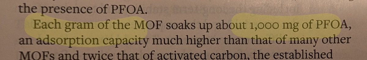 IAlabugin's tweet image. &quot;Each gram of MOF soaks up 1000 mg of PFOA ....&quot; - the last issue of C&amp;amp;E News makes you think. 
 What is larger &quot;1 g&quot; or &quot;1000 mg&quot;? I hope that you know the answer!