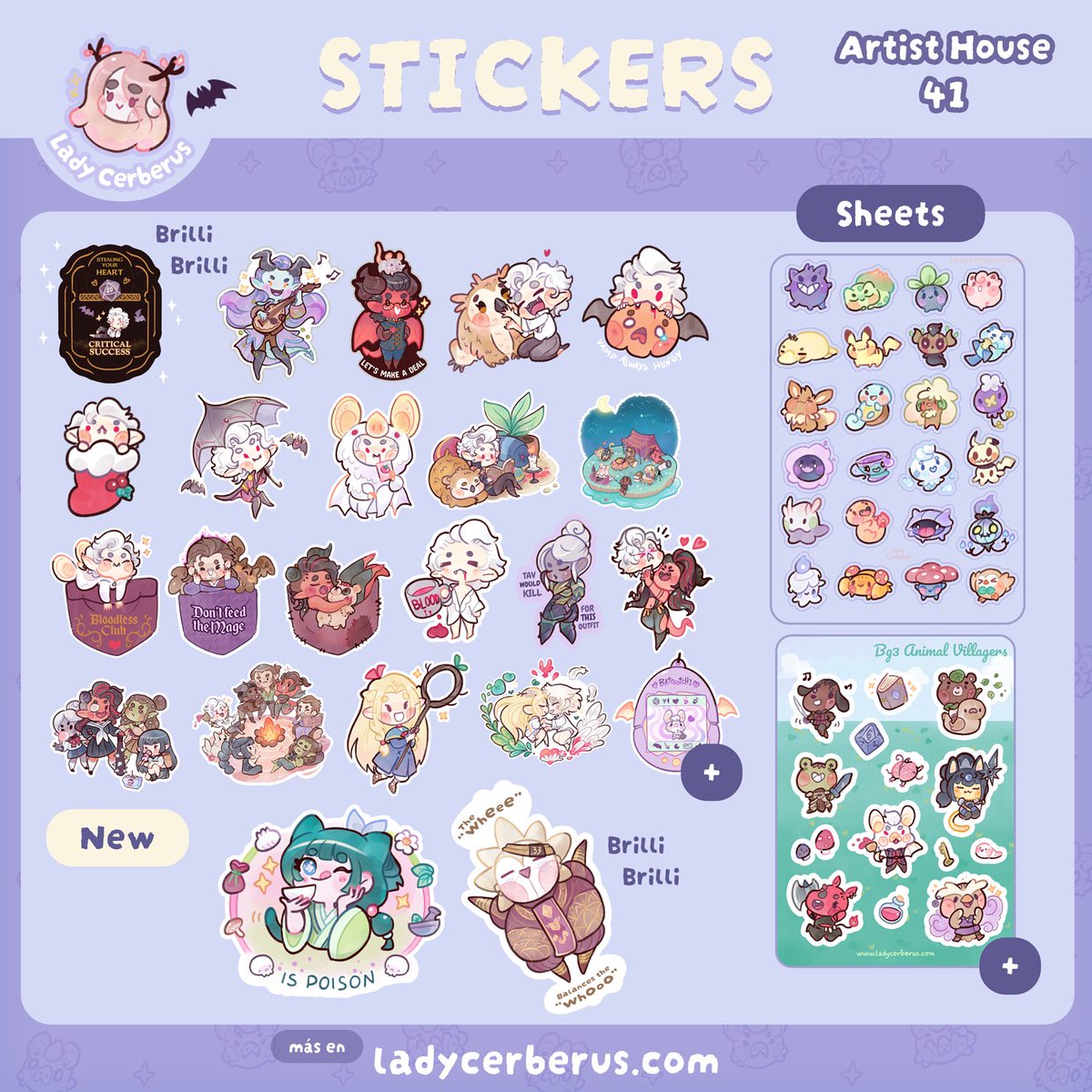 <a href="/JW_Arte/">JW Art</a> Hola! Soy Lady Cerberus 🦇 y estaré en Artist House stand 41, Pabellón 3. 
Os dejo parte de las novedades que llevaré, acepto reservas :) #JapanWeekendMadrid