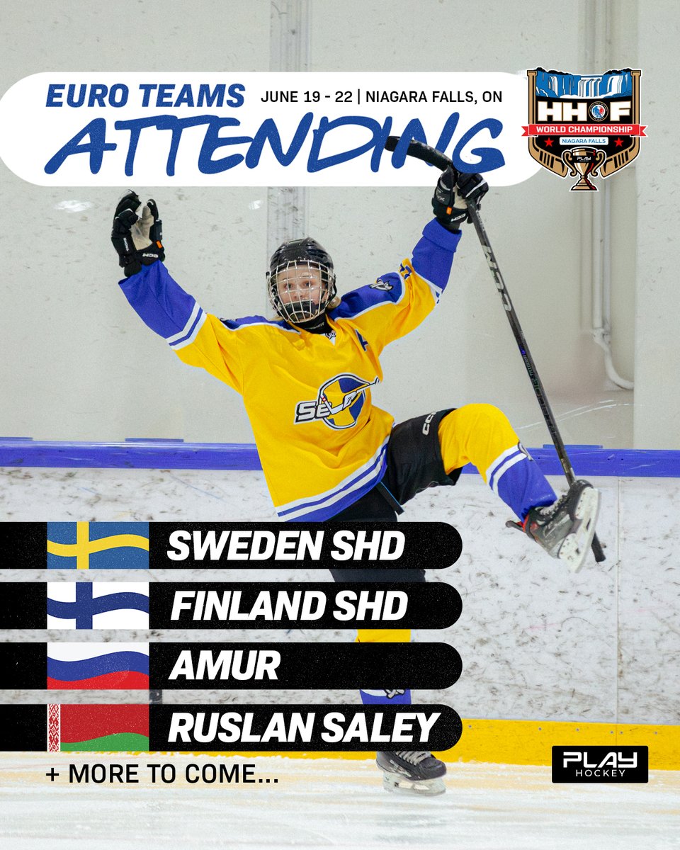 🌍 European powerhouses are coming to the HHOF Niagara! 🇸🇪🇫🇮🇷🇺🇧🇾

We’re excited to welcome:
- Sweden SHD
- Finland SHD
- Amur (Russia)
- Ruslan Saley (Belarus)

And this is just the beginning… more teams to come 👀