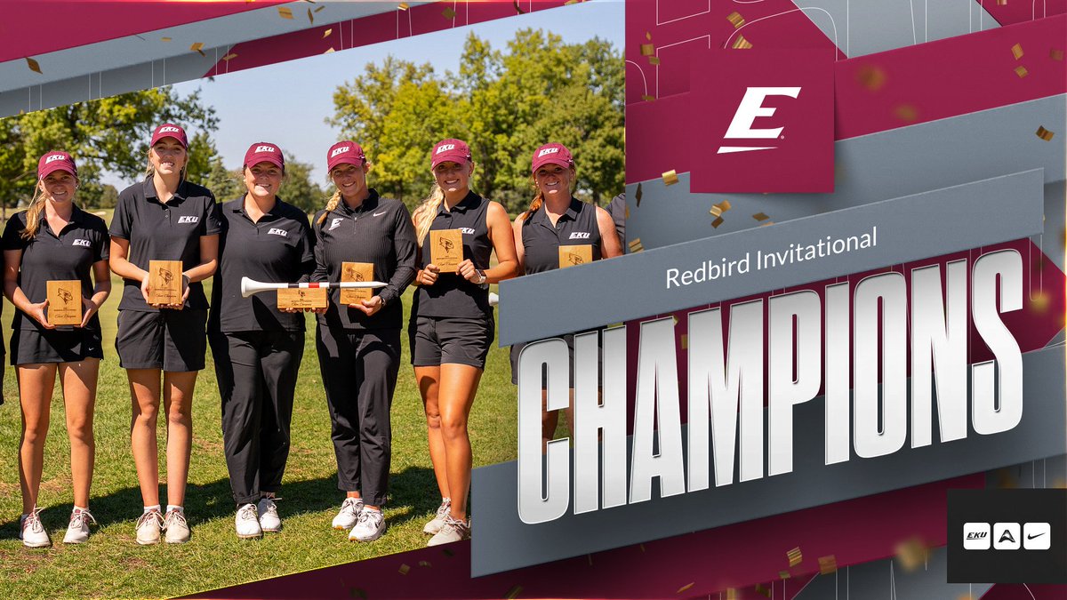 EKU starts the season by winning the Redbird Invitational.

The Colonels shot a final round of even-par to overcome a 5-shot deficit at the start of the day.
#GoBigE