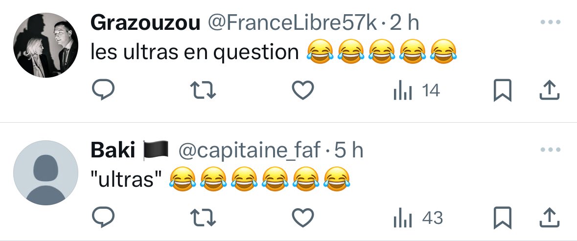 Sont abonnés aux féminines.
Font tous les deps.
S’investissent, font des tifos…
Dans le même temps, ces 2 gros racistes ne font rien à part tweeter depuis leur canapé.

Soutien aux Mediomatric.