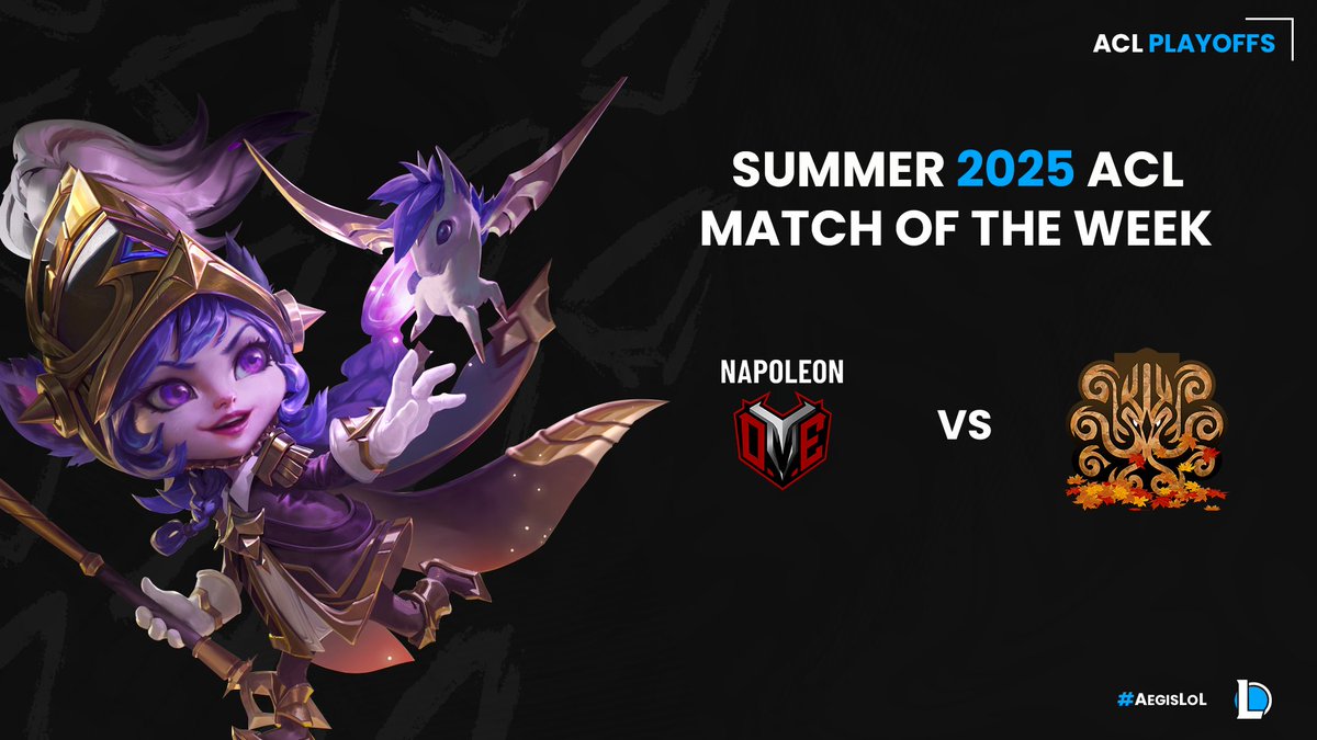 After our break week, we are back with more elimination matches in our Summer 2025 ACL playoffs. Make sure to tune in tonight! 

⚔️: <a href="/DeathMarkEsport/">DeathMark E-Sports</a> vs. <a href="/_SyndicateGG/">SyndicateGG</a> 
⏰: 8PM ET
🎙️: <a href="/YanniCasts/">Yanni Harakidas</a> and <a href="/TdsCasts/">Carlos Toro</a>
📹: <a href="/Kaddiee_/">Kaddie</a>
 
⬇️LINK BELOW⬇️