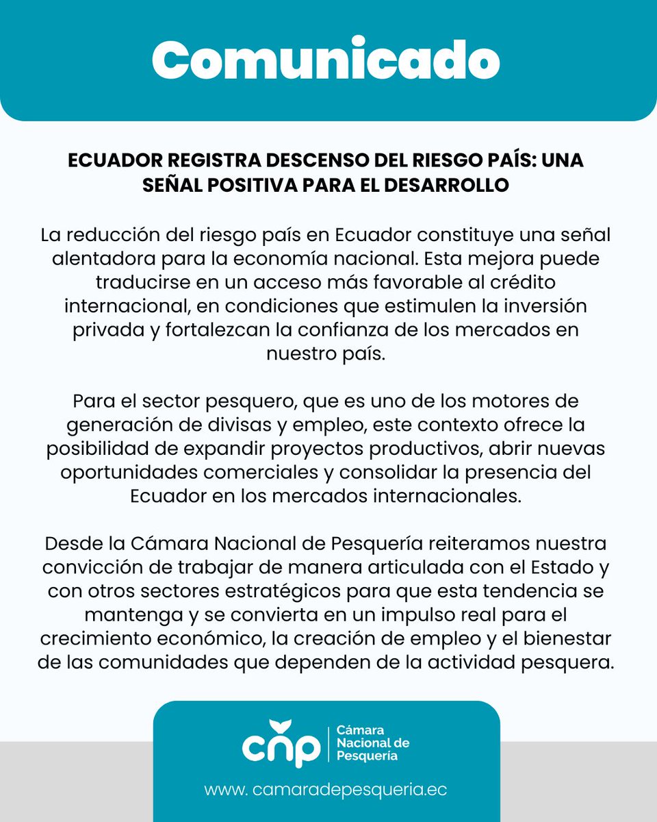 Ecuador registra descenso del riesgo país: una señal positiva para el desarrollo