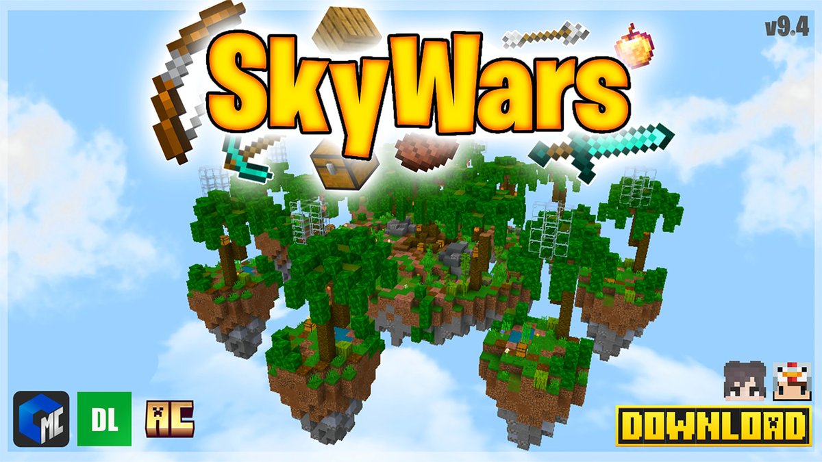 ¡Nueva Actualización de Mapa! SKYWARS v9.4 (14 MAPS) (MAP)
Creado por: iTzAaronMC
Descarga disponible en: cubitosmc.com/2023/11/skywar…