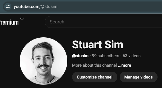 Would love for you to be my 100th sub on youtube: youtube.com/@stusim 🙏
