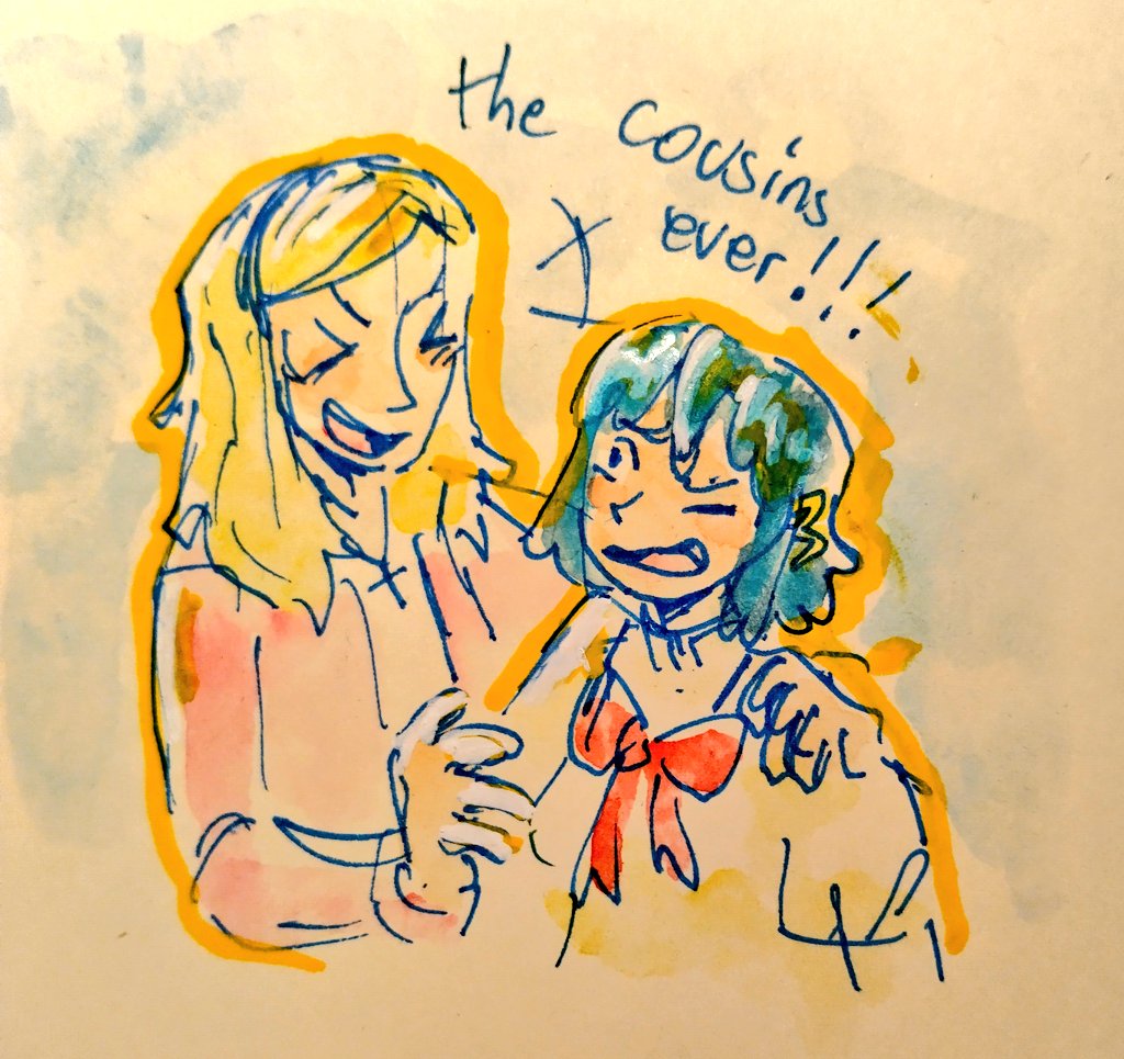 I think they're cousins #lauralee #sayakamiki