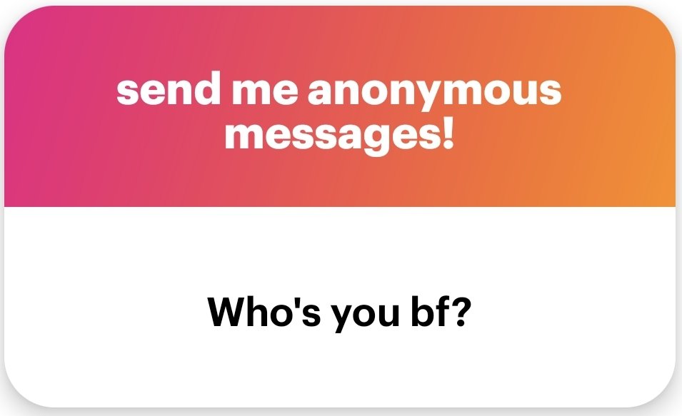 No current boyfriend 🤷‍♂️