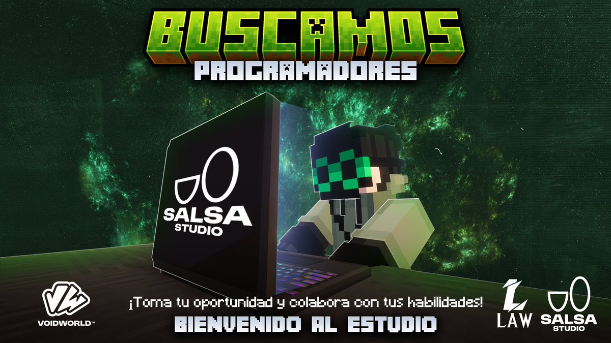 Samirgamet's tweet photo. SE BUSCAN PROGRAMADORES  🖥️ 
Se busca: 
 Personas con experiencias en la creación de addons para la vercion de Minecraft bedrock 💻

 Por su trabajo les pagaremos, 💵 
 el precio depende de tu trabajo y lo que tú consideres adecuado

Mi server: https://t.co/rNrASC1qUf https://t.co/AwDCifoSLY