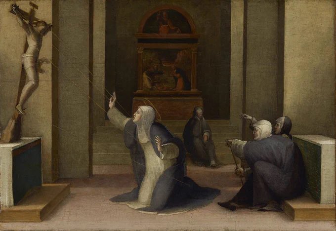 jdmccafferty's tweet image. Domenico Beccafumi, 1484 - 1551  
St Catherine of Siena Receiving the Stigmata, c. 1513–1515.  (The J. Paul Getty Museum, Los Angeles)