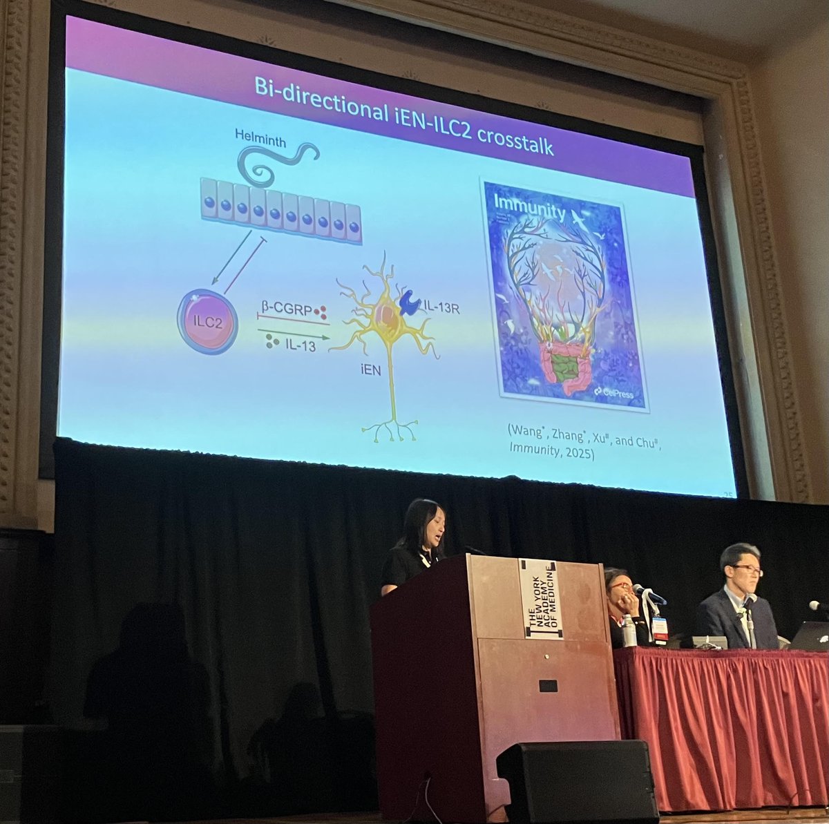 Great talk from <a href="/CChu_89/">Coco Chu</a> #CSNeuroimmune25 discussing her <a href="/ImmunityCP/">Immunity</a> paper cell.com/immunity/abstr… <a href="/CellSymposia/">Cell Symposia</a> <a href="/NeuroCellPress/">Neuron</a>
