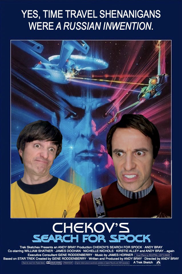 TheAndyBray's tweet photo. NEW VIDEO COMING DEC!

CHEKOV’S SEARCH FOR SPOCK

Spock’s dead &amp; only Chekov can save him. IF Chekov can get a little help from … his younger self. Yes, time travel shenanigans were a Russian inwention.
🖖 
#startrekday #StarTrek #startrektos #comedy #newvideo #snl #geekcomedy https://t.co/xfsPrryrAY