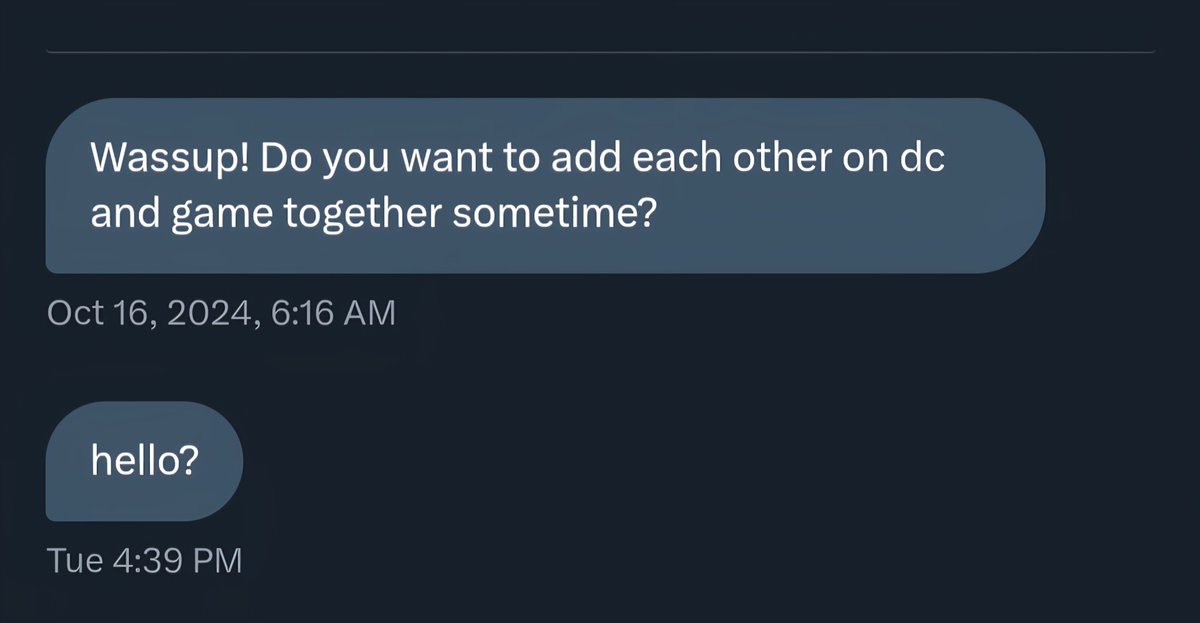 PSA: please don't do this. Especially if we've never interacted before.

I just found this in my message requests 😅 I appreciate that people are comfortable enough to reach out to me and want to befriend me! HOWEVER. While some people might be okay with hanging out on the spot,