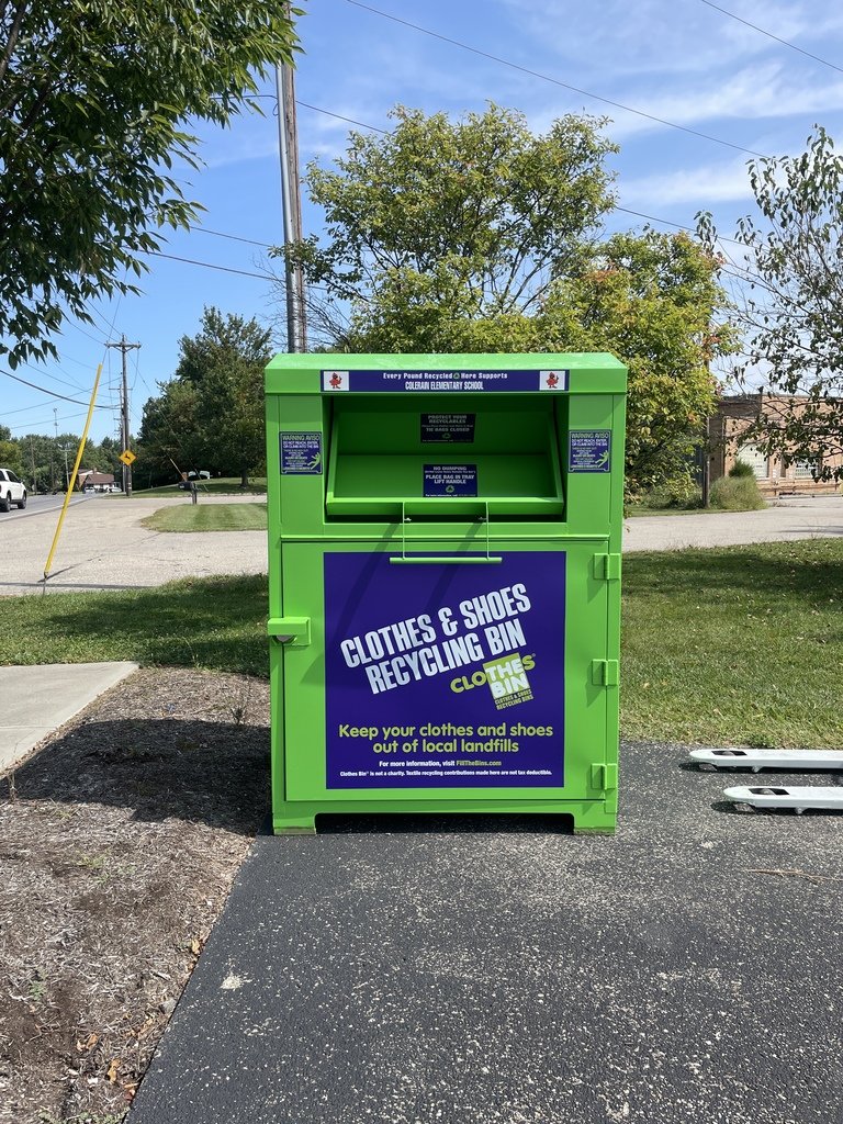 Colerain Elementary School has partnered with Clothes Bin® to recycle clothing, shoes, &amp; textiles.   Every pound of recycling items supports Colerain Elementary School!
