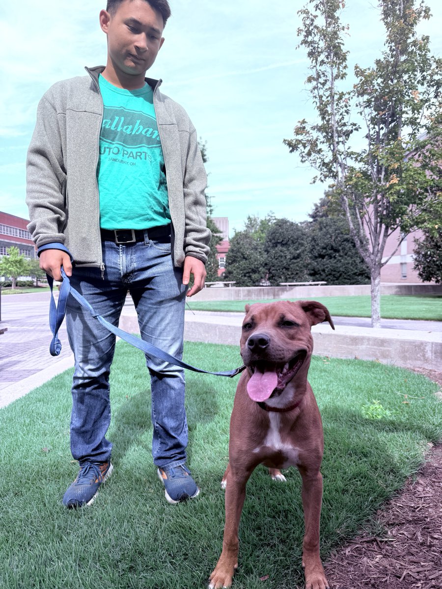 What's better than giving back to your community? Getting to play with adorable dogs as part of your service hours!

Over Labor Day weekend, some of our #BrinkleyLane Scholars hung out with Hopper, one of the rescues from the Humane Society of Eastern North Carolina!