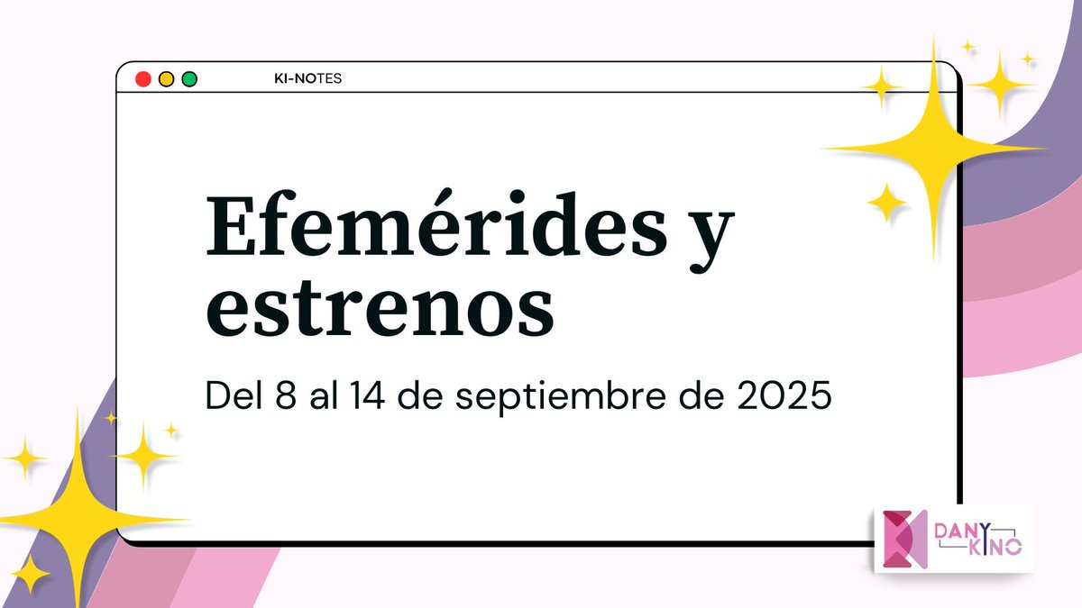 Dany_Kino's tweet image. ¡Kinosaurios! ¡Arrancamos hilo geek-gamer-otaku-tech! 🚨 Acá van 3 efemérides históricas + 3 estrenos brutales de esta semana...
¡Vamos con los datos que los harán brillar en la sobremesa de la chamba! 🧵👇 #Kinotes
