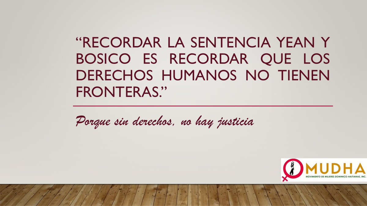 Porque sin derechos, no hay justicia.
#YeanYBosico #DerechoALaIdentidad #NiñezConDerechos #JusticiaHistórica #mudha #ContraLaApatridia #DerechosHumanos #YeanYBosico #JusticiaParaLaNiñez