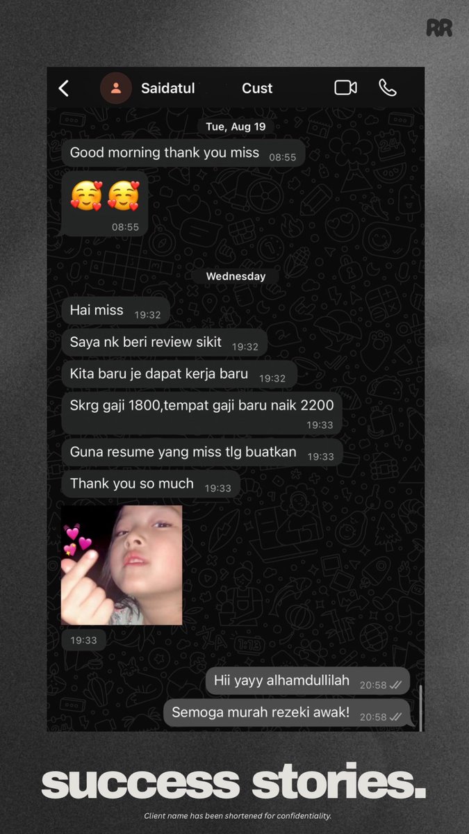 rapidresume's tweet photo. Dapat naik gaji dari RM1,800 ke RM2,200 dengan resume kita. Great news! 

https://t.co/lukODqxpJ5 https://t.co/9JnRiCwI7z